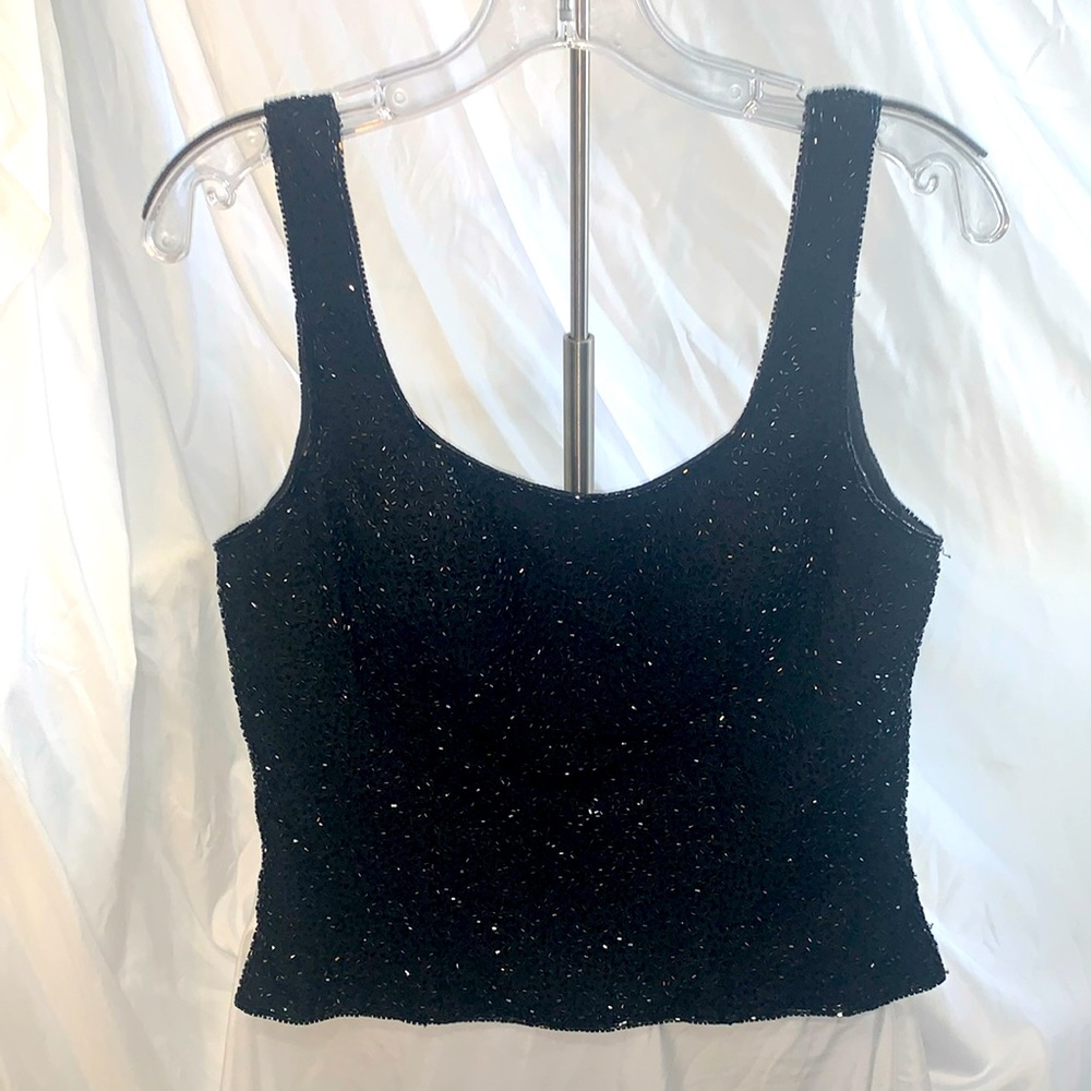 Cache Beaded Tank Top - image 1
